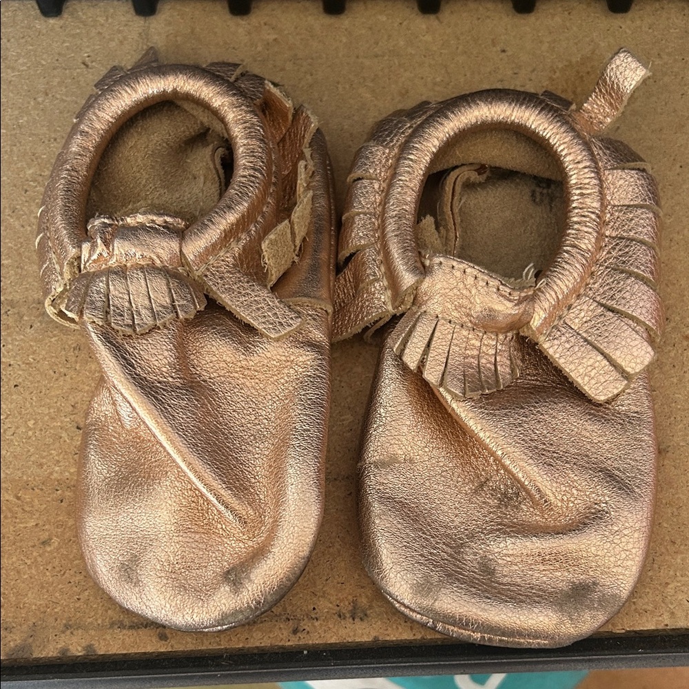 Freshly Picked Metallic Rose Gold Mocs